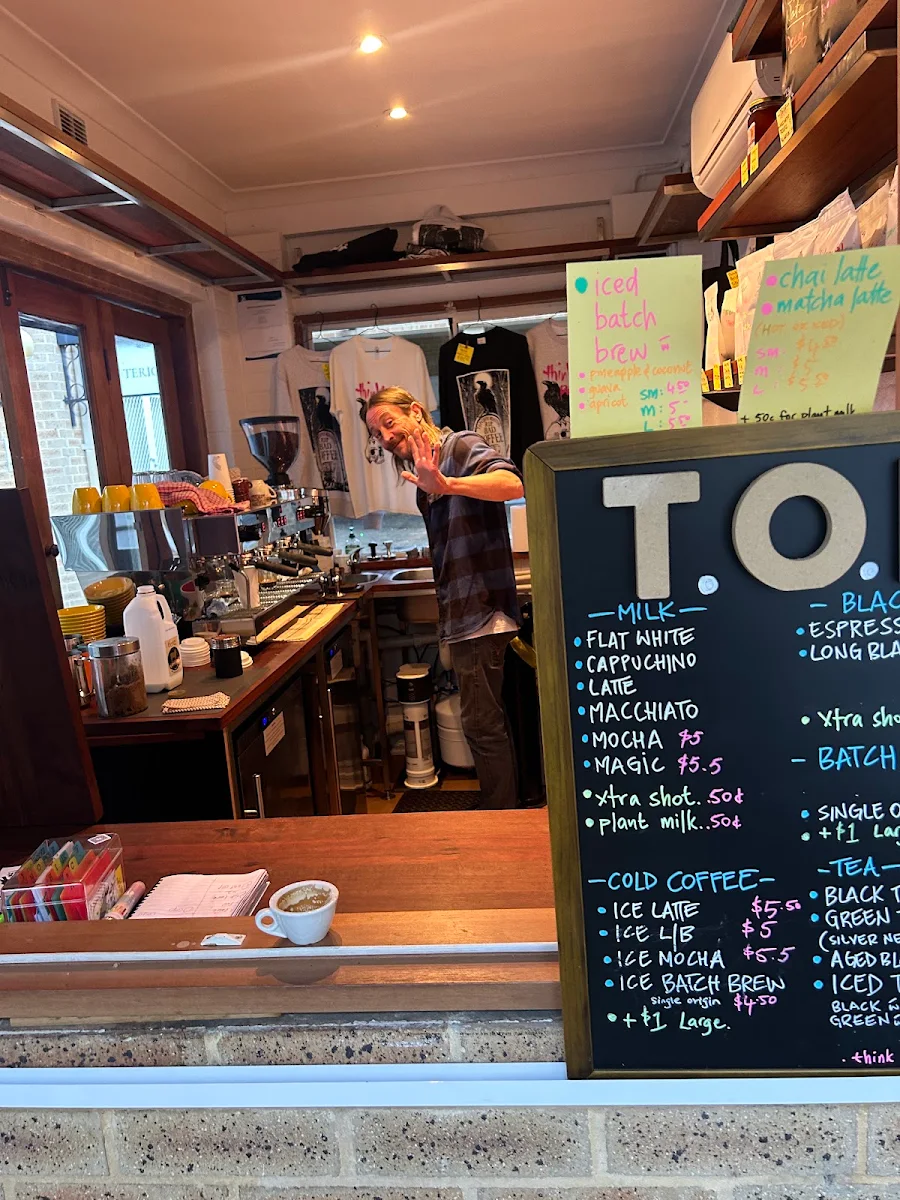 Menu, T.O.P Coffee Roasters