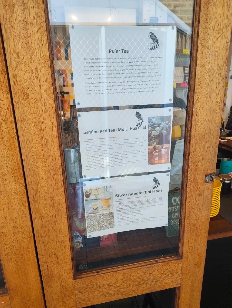 Menu, T.O.P Coffee Roasters