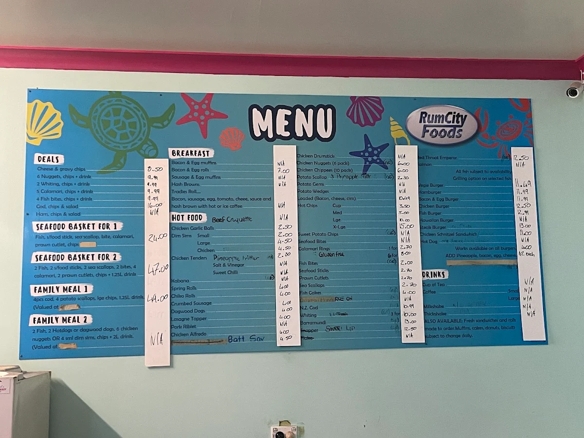 Menu, Branyan Fish and Chips(AquaGirls Takeaway)