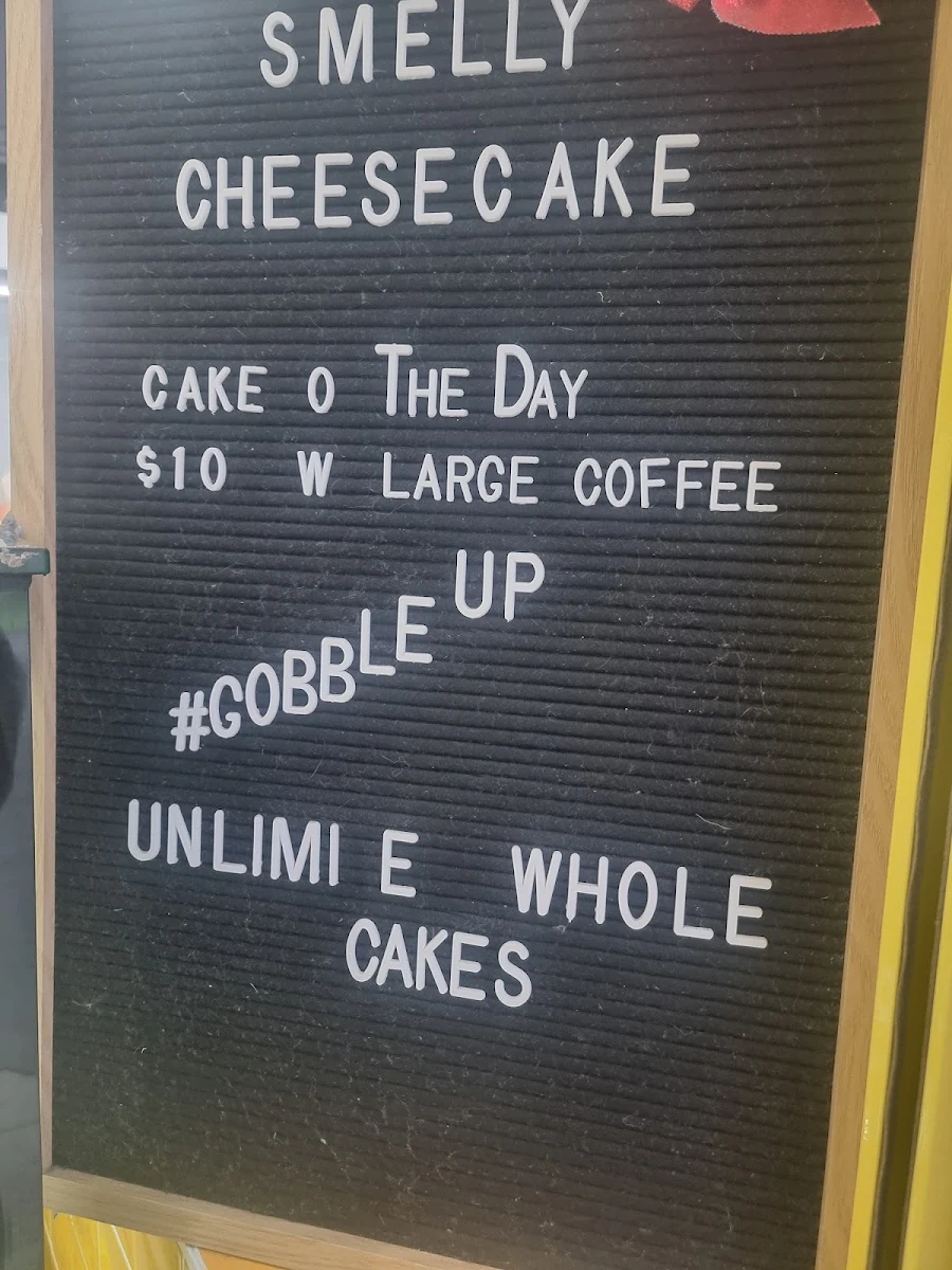 Menu, Smelly Cheesecake Top Ryde