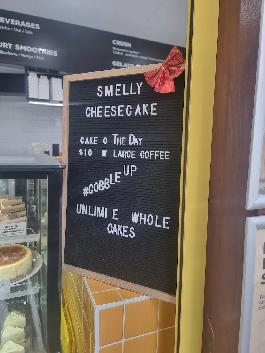 Menu, Smelly Cheesecake Top Ryde