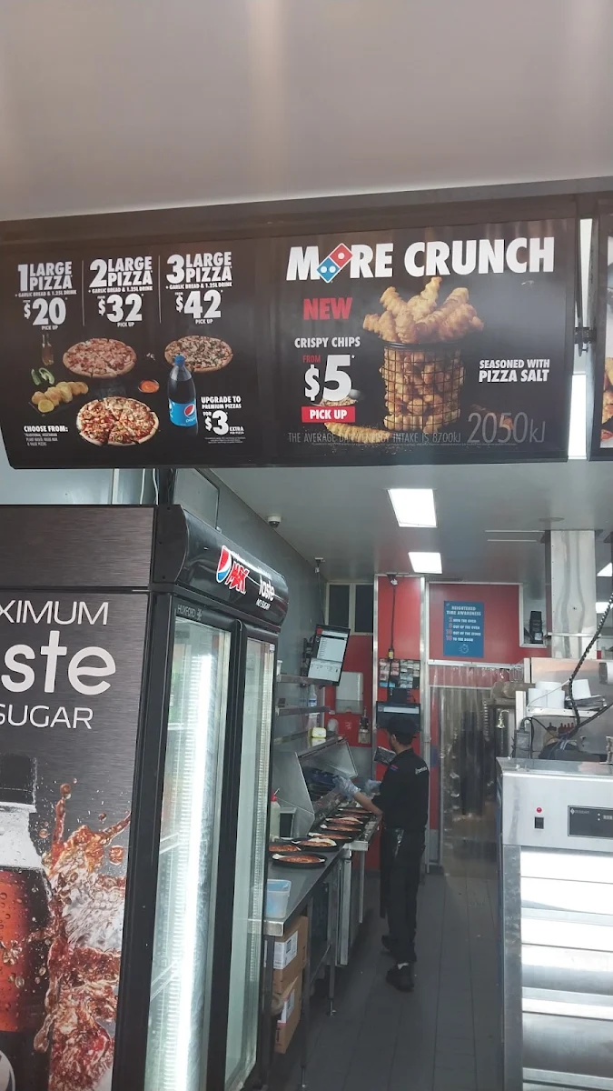 Menu, Domino's Pizza Bondi Junction