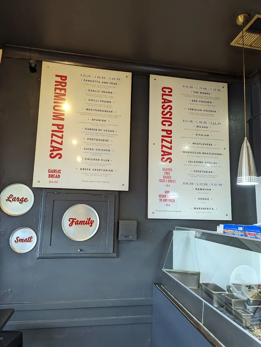 Menu, Applecross Pizza