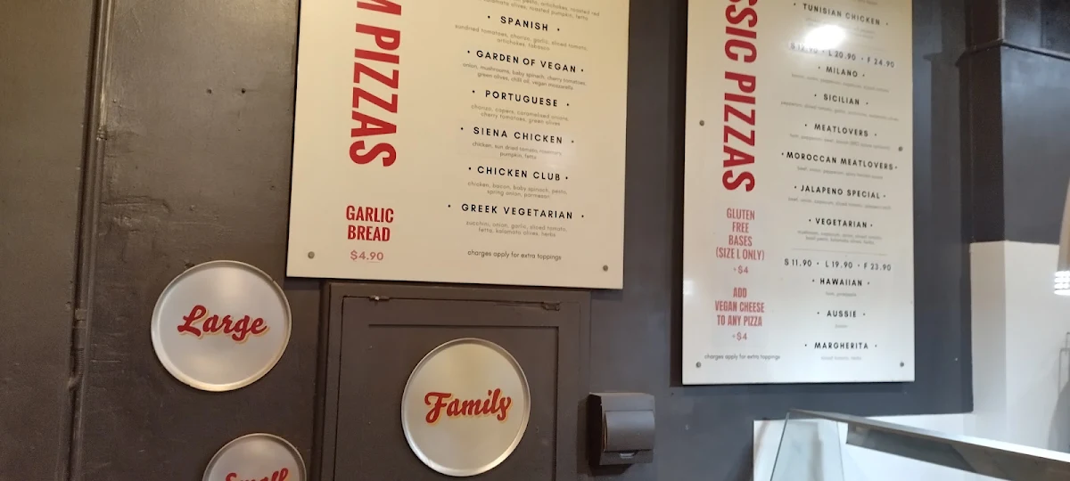 Menu, Applecross Pizza
