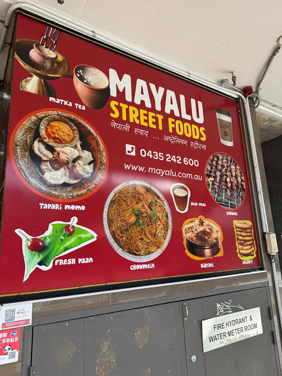Menu, Mayalu Street Food - Hurstville