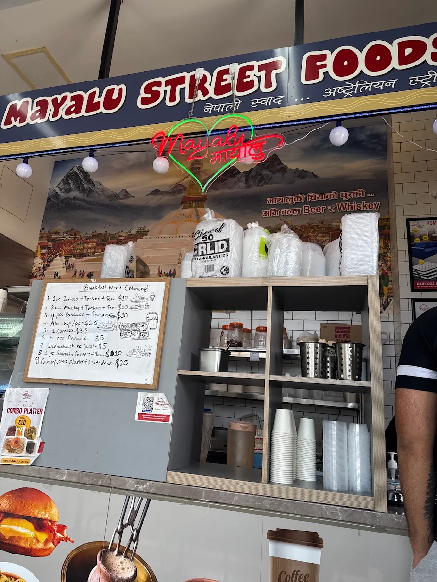 Menu, Mayalu Street Food - Hurstville