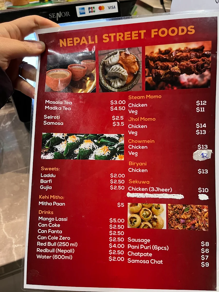 Menu, Mayalu Street Food - Hurstville