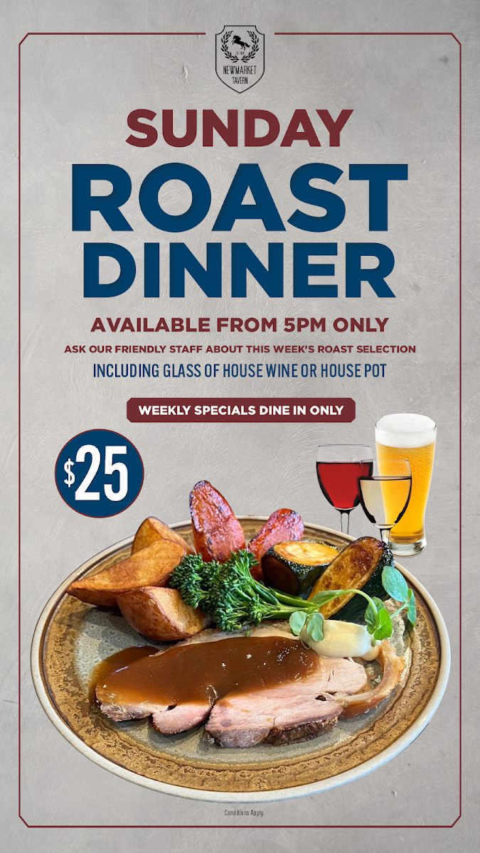 Menu, Newmarket Tavern
