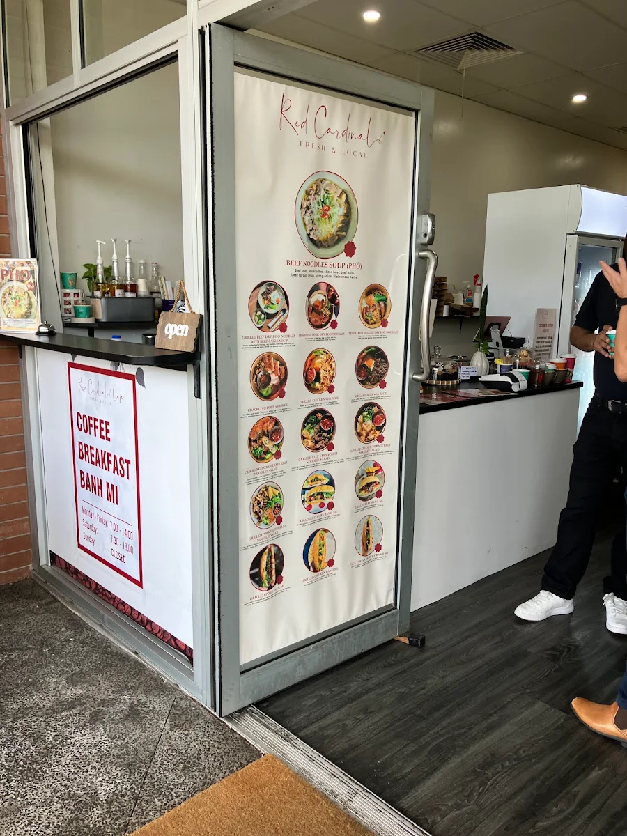 Menu, RED CARDINAL CAFE