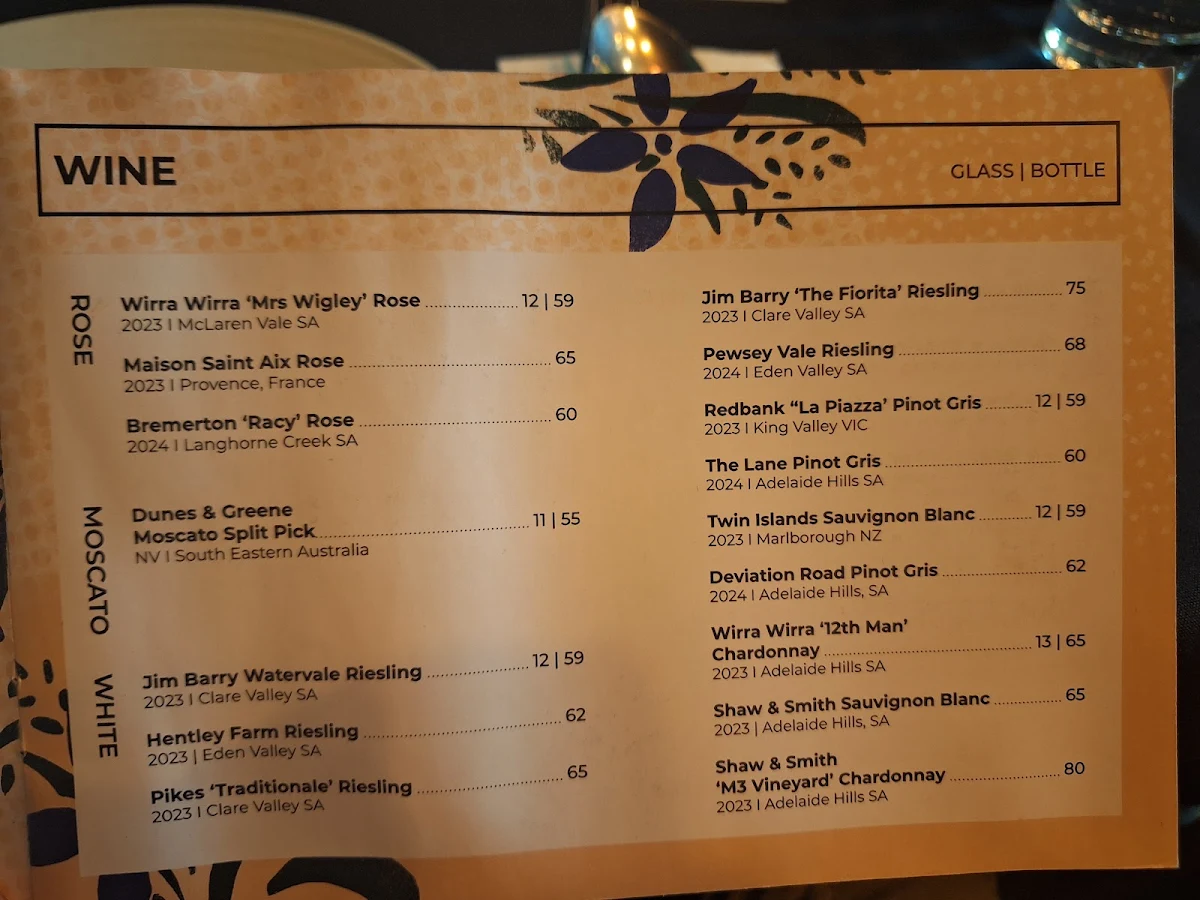 Menu, Mrs Q
