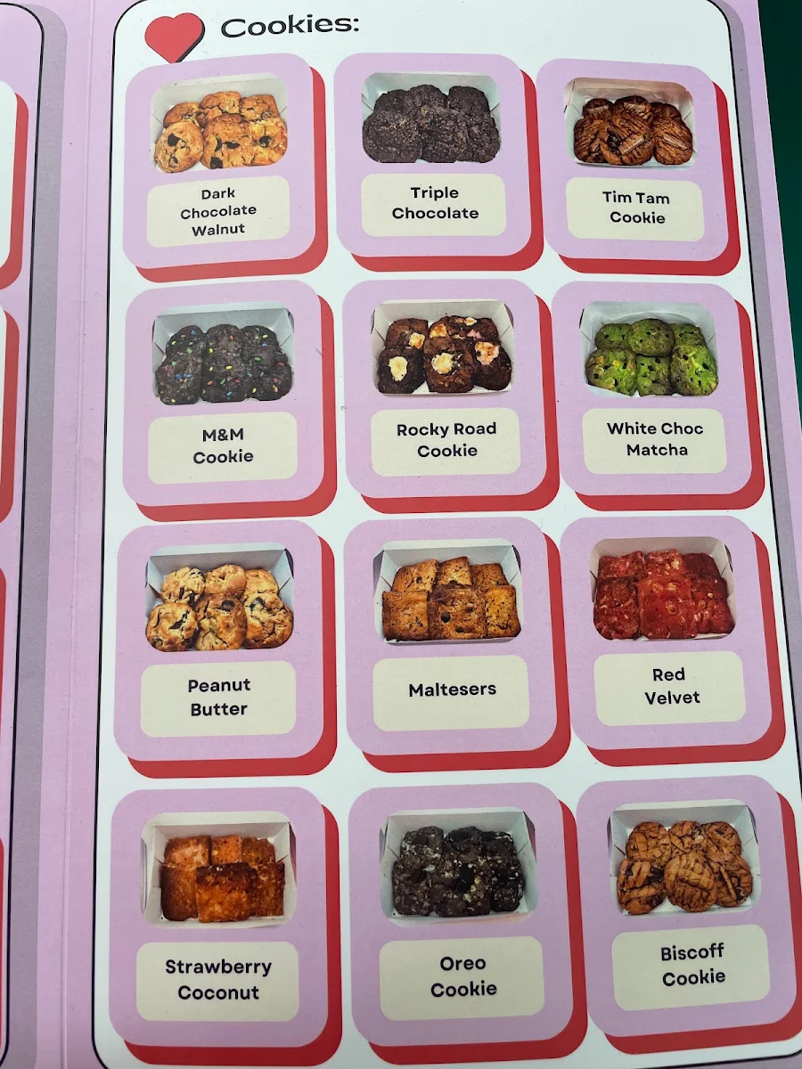 Menu, De Doughnut Dickson