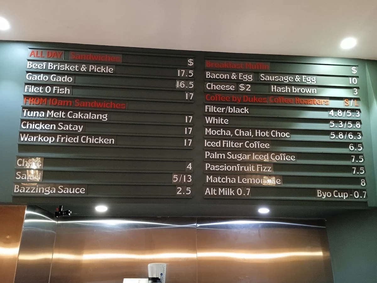 Menu, Warkop CBD - Coffee & Sandwiches