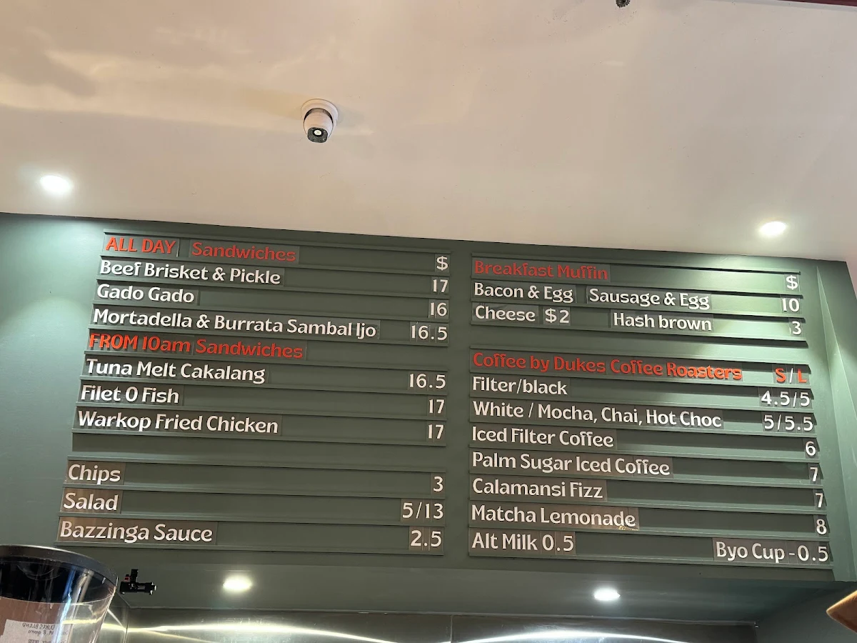 Menu, Warkop CBD - Coffee & Sandwiches