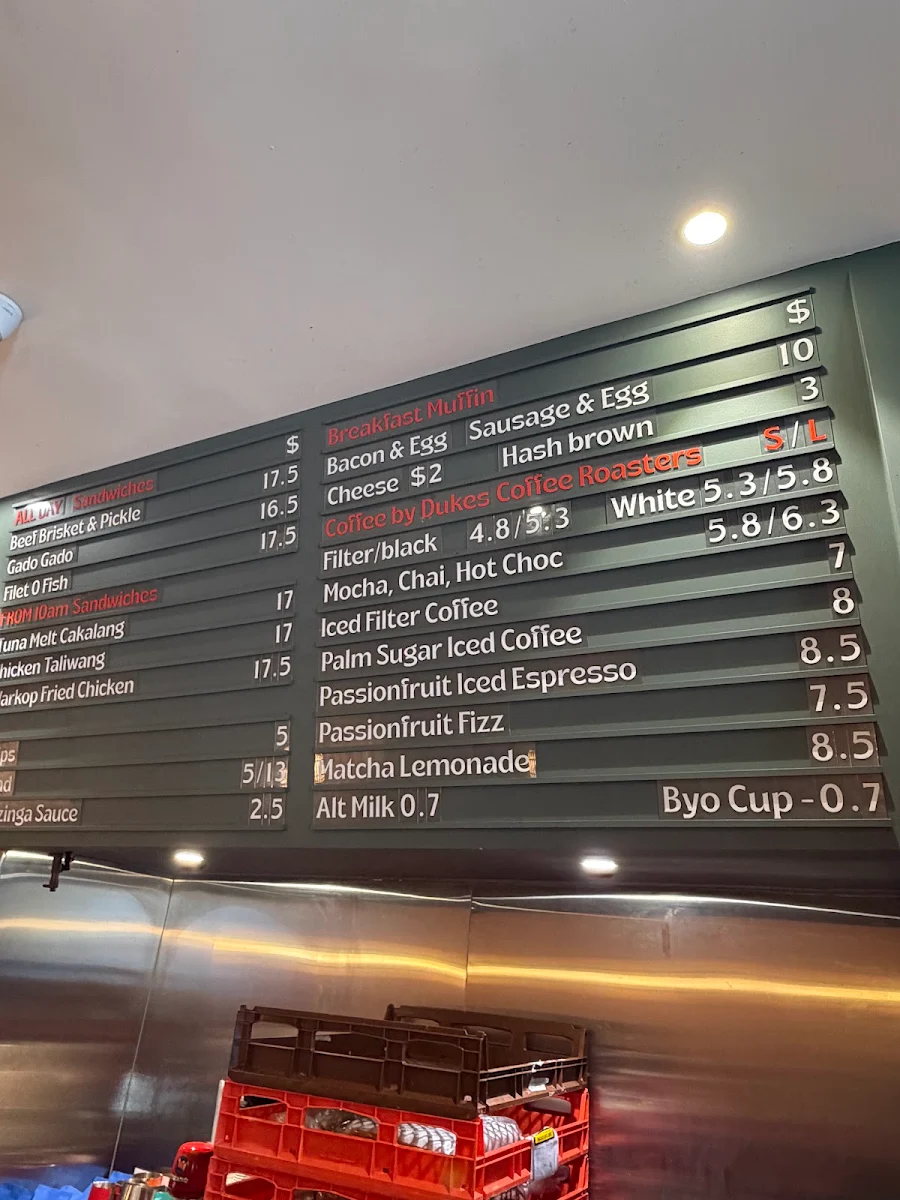 Menu, Warkop CBD - Coffee & Sandwiches