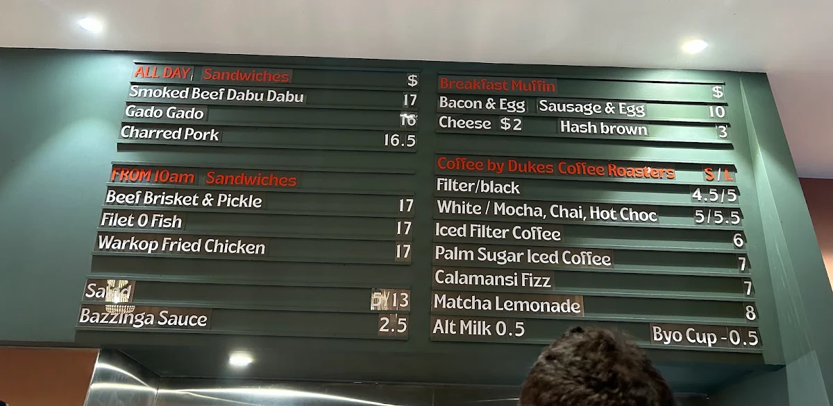 Menu, Warkop CBD - Coffee & Sandwiches