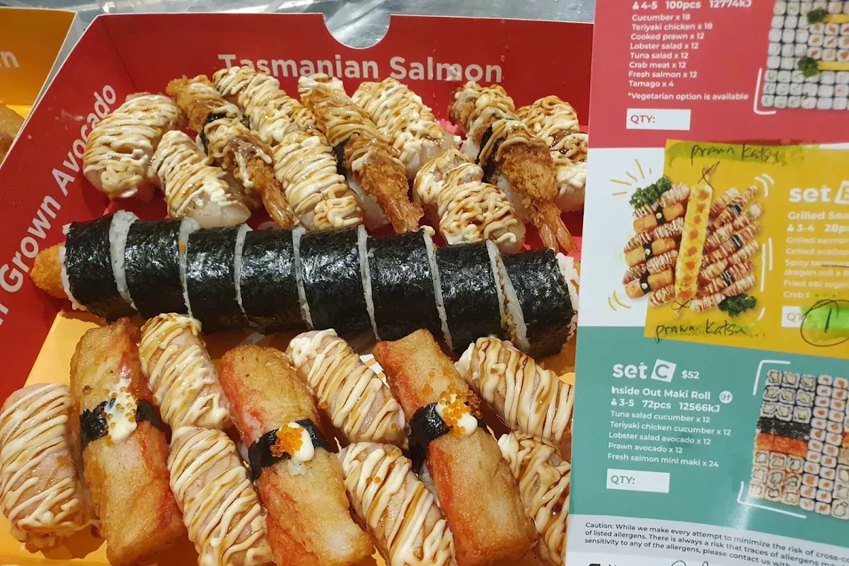 Menu, Sushi Hub Doncaster