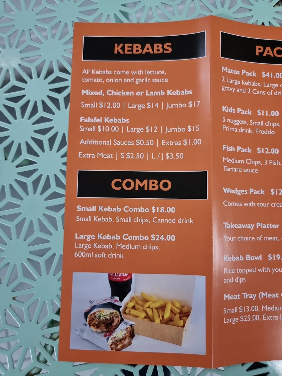 Menu, Corio King