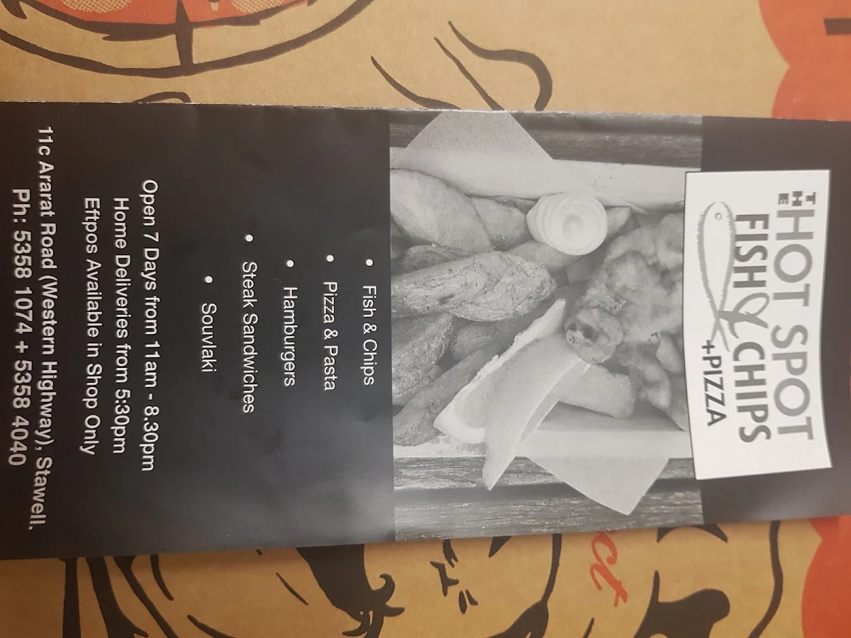 Menu, The Hot Spot