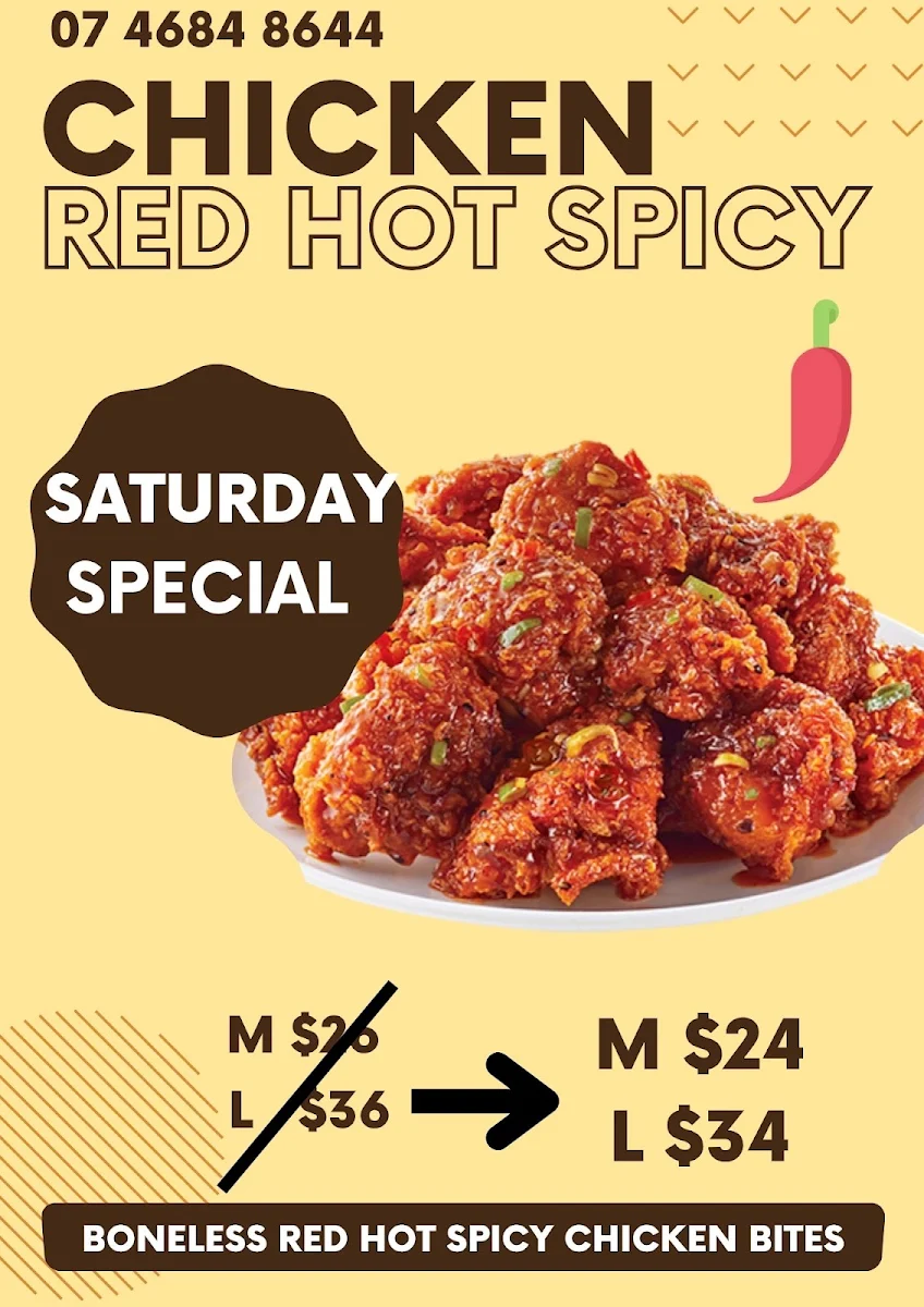 Menu, Uncle Bob Takeaway & Fusion Restaurant