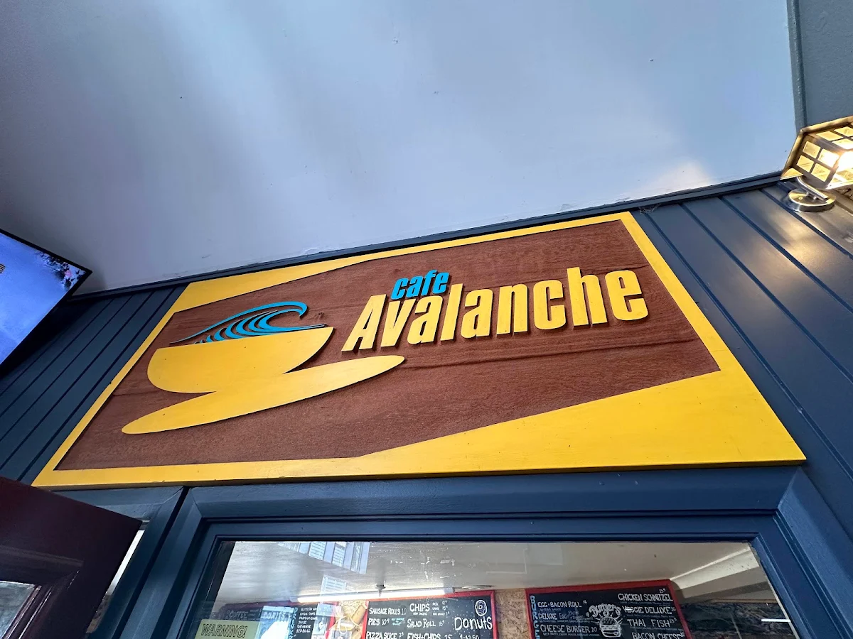 Menu, Avalanche Cafe