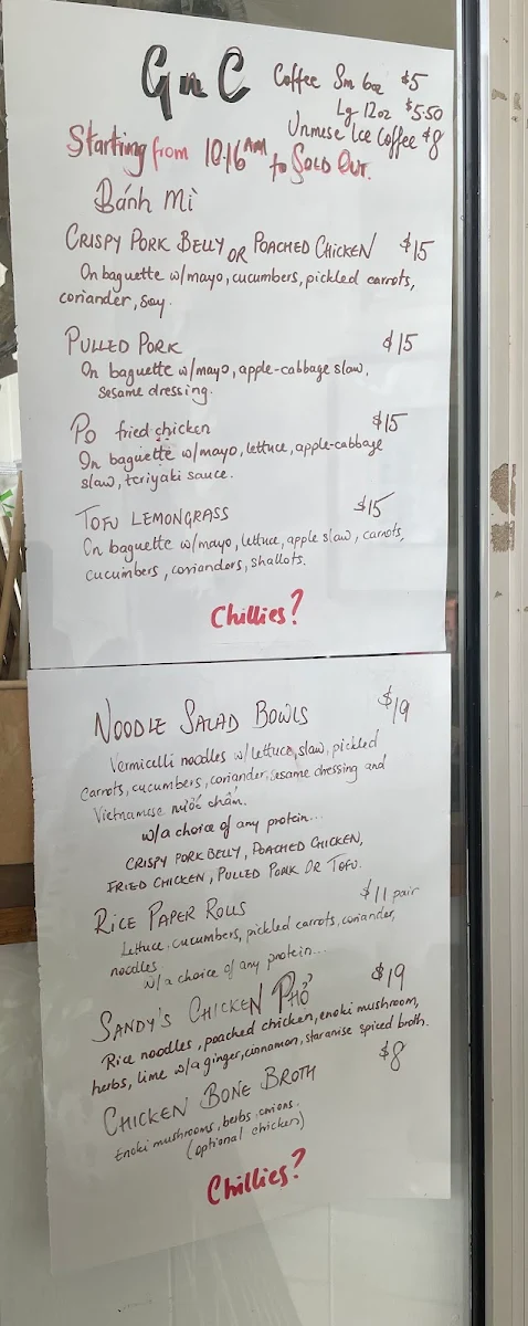 Menu, Graze N Cakes