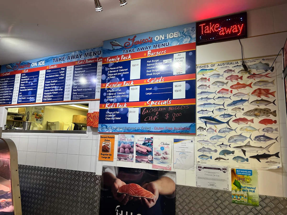 Menu, Fresco's On Ice