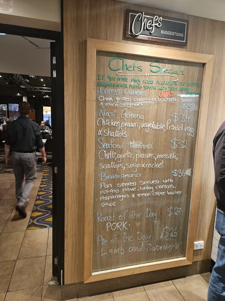 Menu, Sandbelt Club Hotel