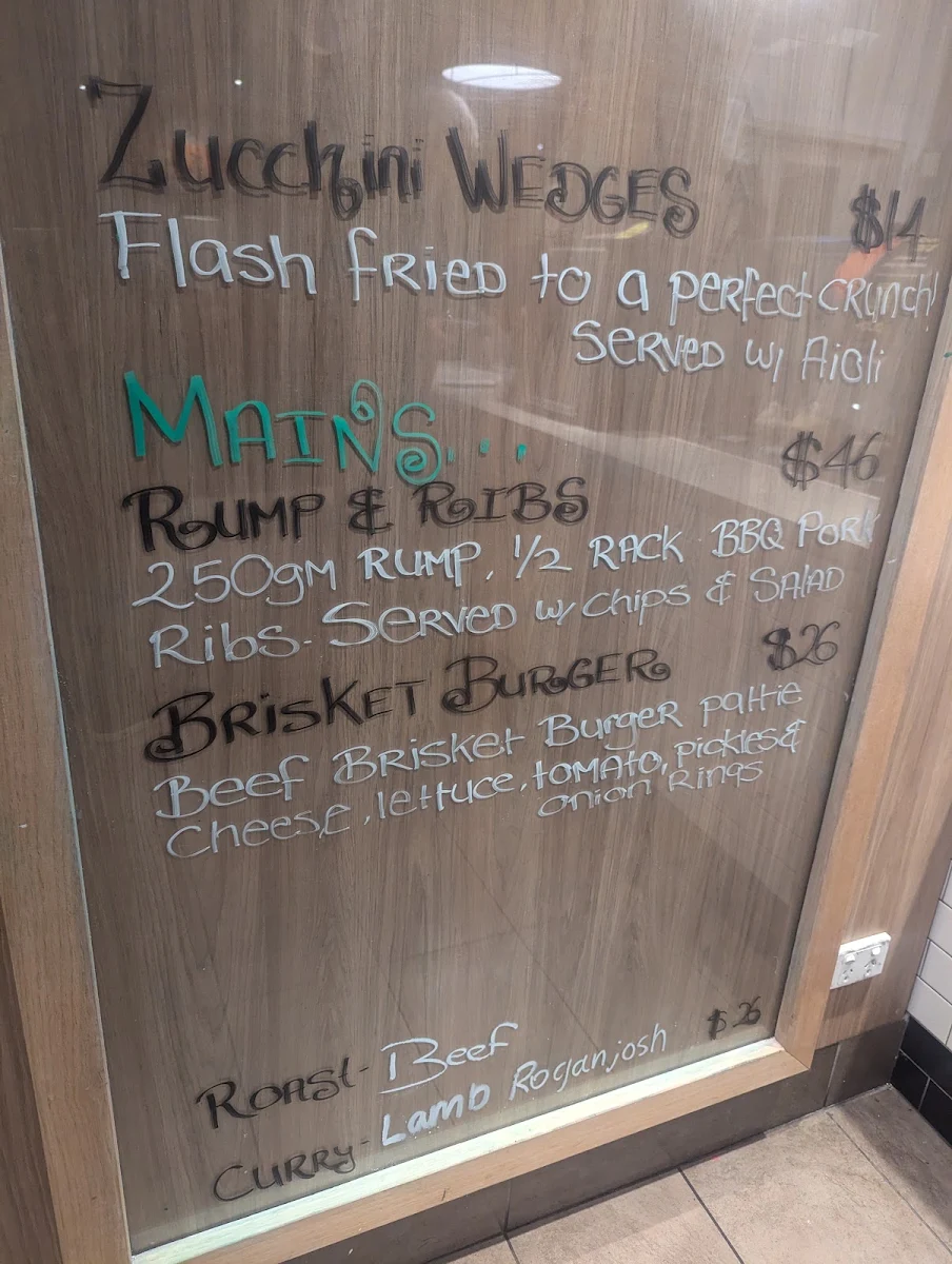 Menu, Sandbelt Club Hotel