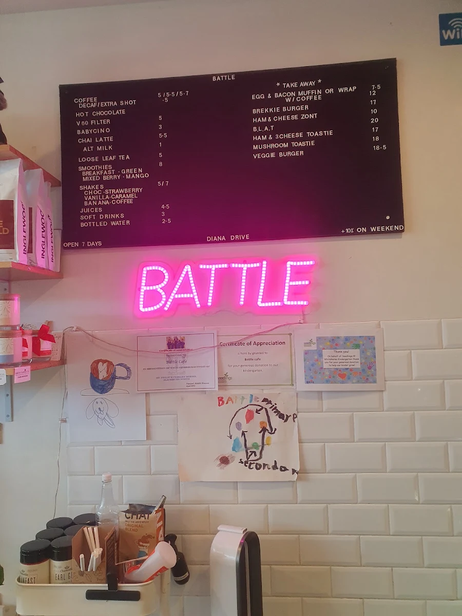 Menu, Battle