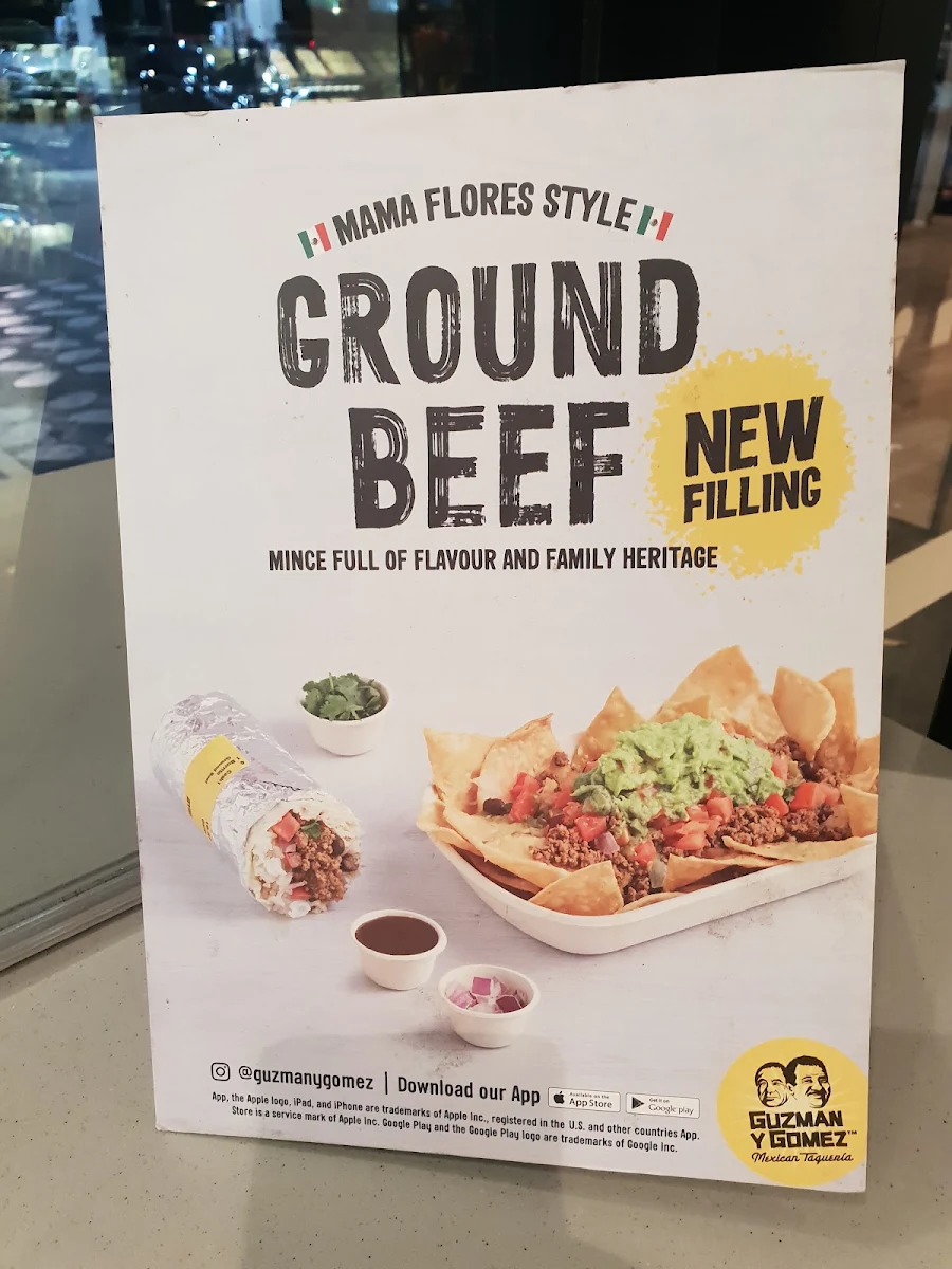 Menu, Guzman y Gomez - St Ives