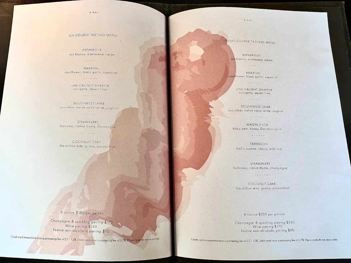 Menu, Wildflower