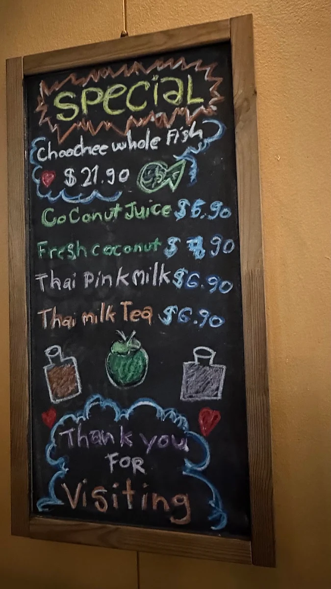Menu, Peace Harmony