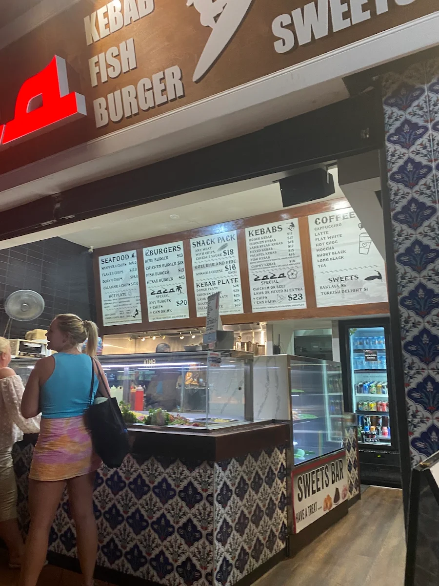 Menu, Zaza Kebabs