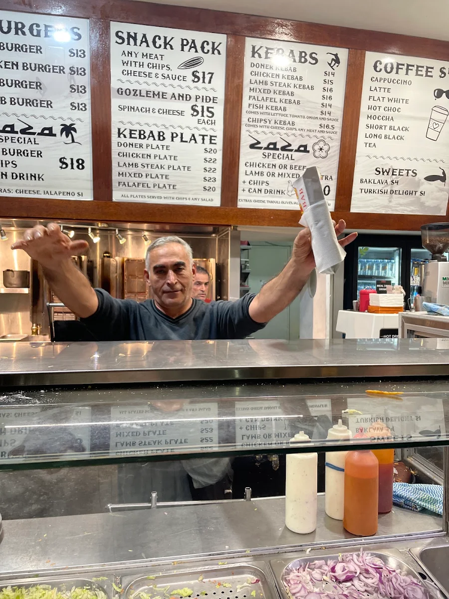 Menu, Zaza Kebabs