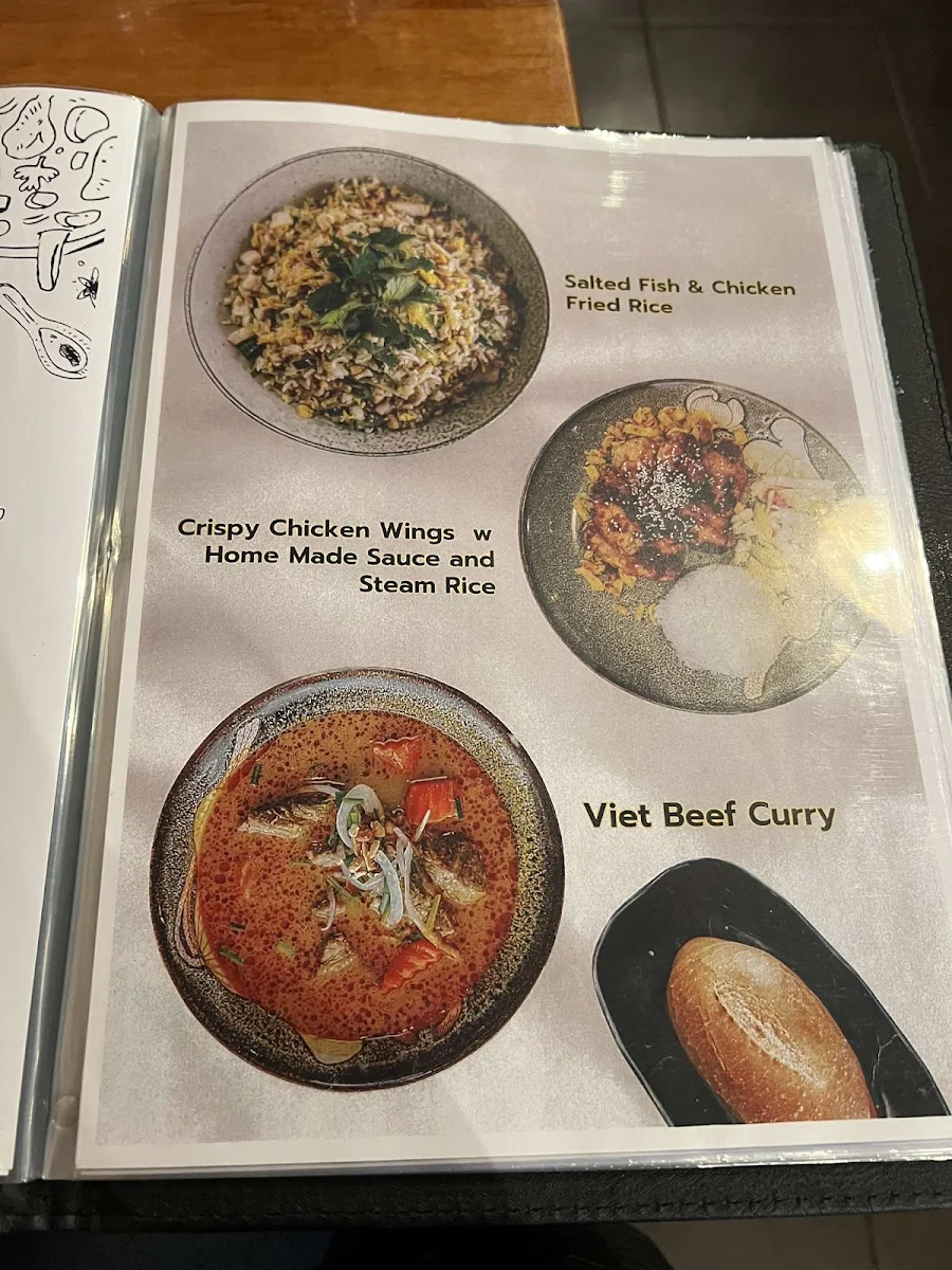 Menu, Pho Viet Shepparton