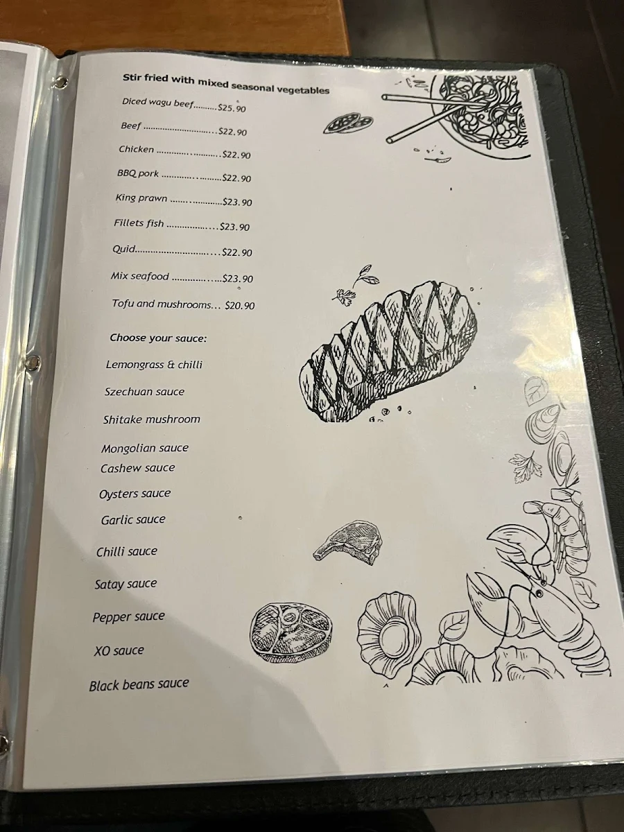 Menu, Pho Viet Shepparton
