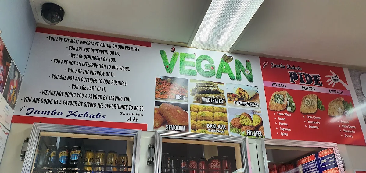 Menu, JUMBO KEBABS DONCASTER