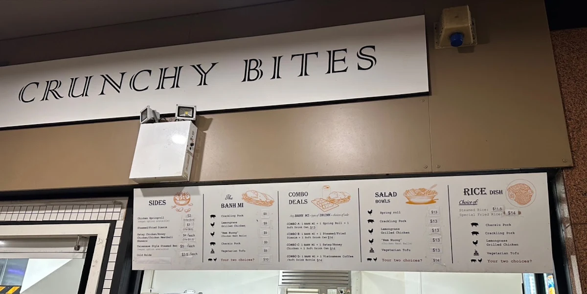 Menu, Crunchy Bites