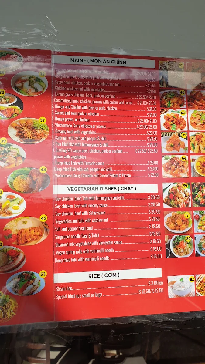 Menu, Pho Holic