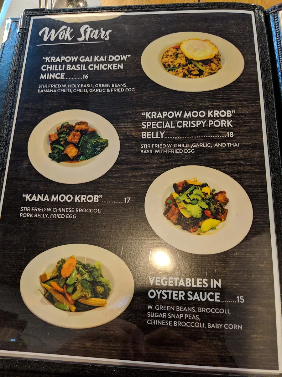 Menu, Pok Pok Docklands