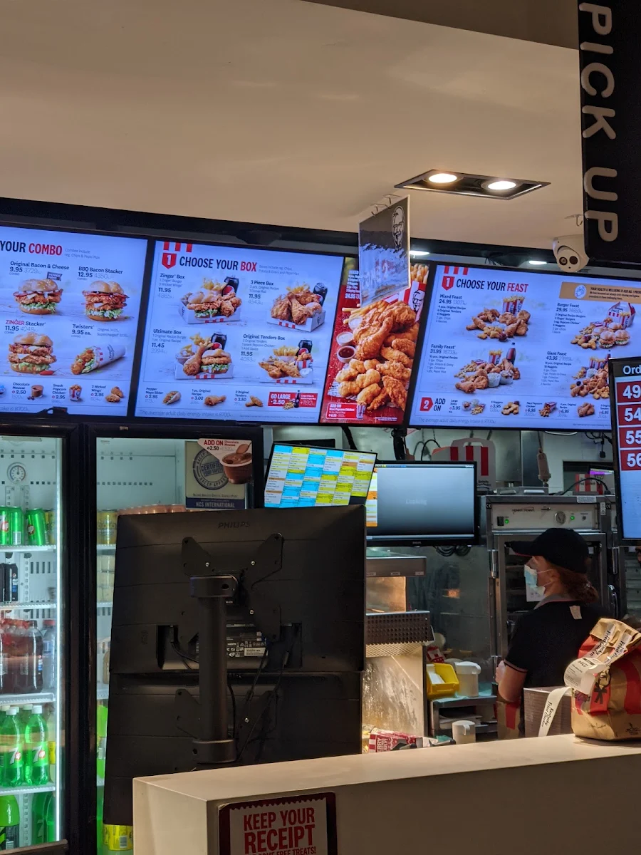 Menu, KFC Pagewood