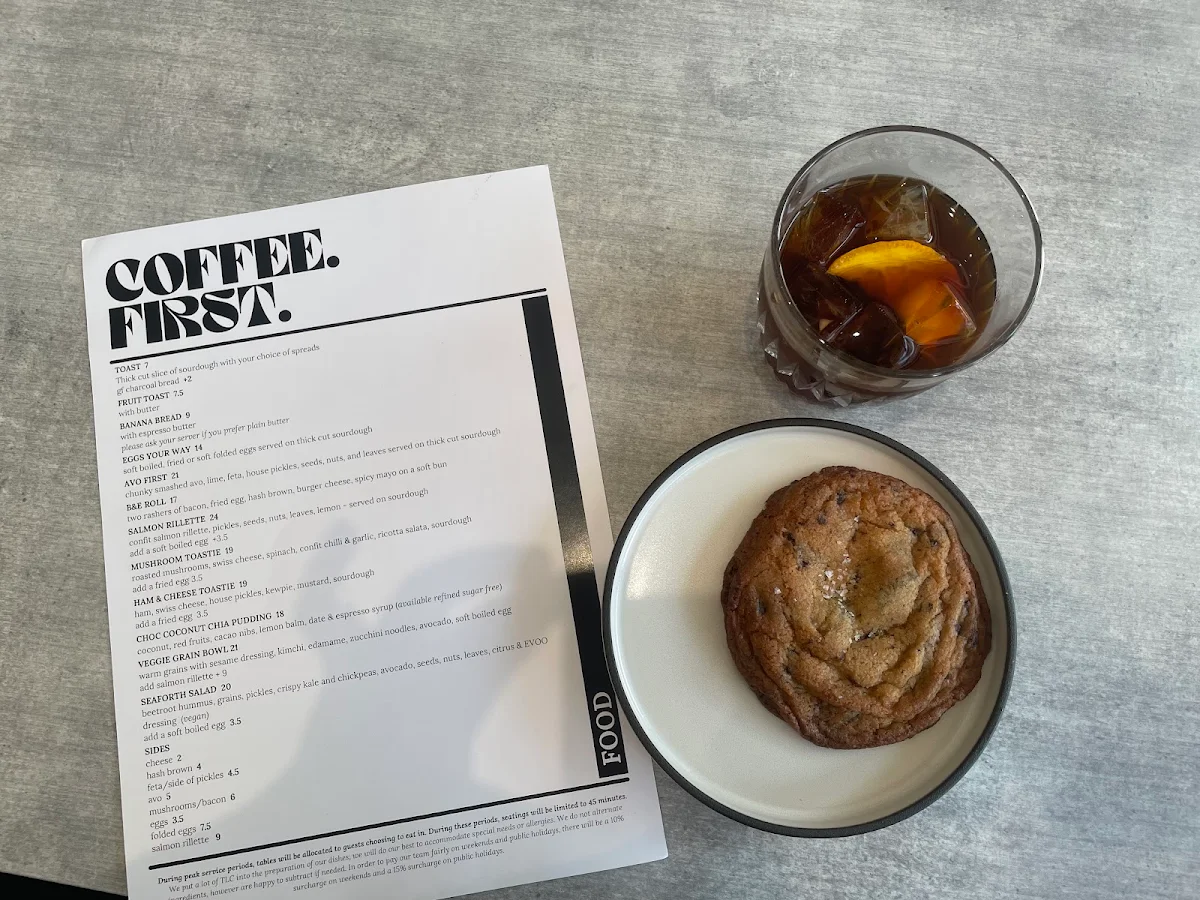 Menu, RHYTHM Cafe (Formerly Coffee First)