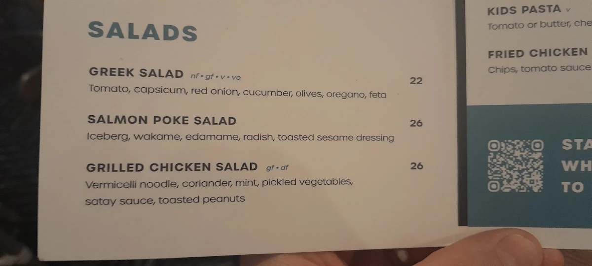 Menu, Sawtell Hotel