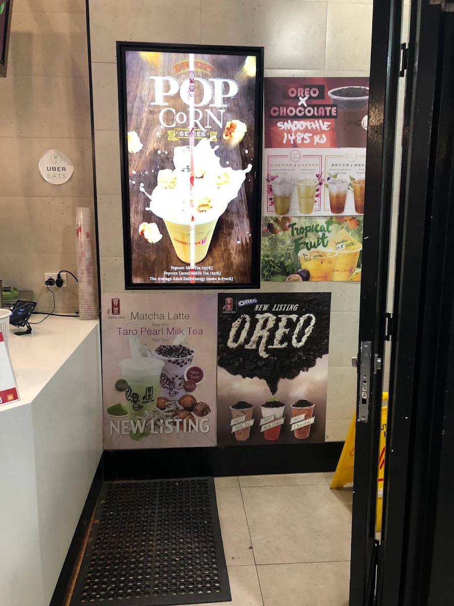 Menu, Gong Cha Rundle Mall