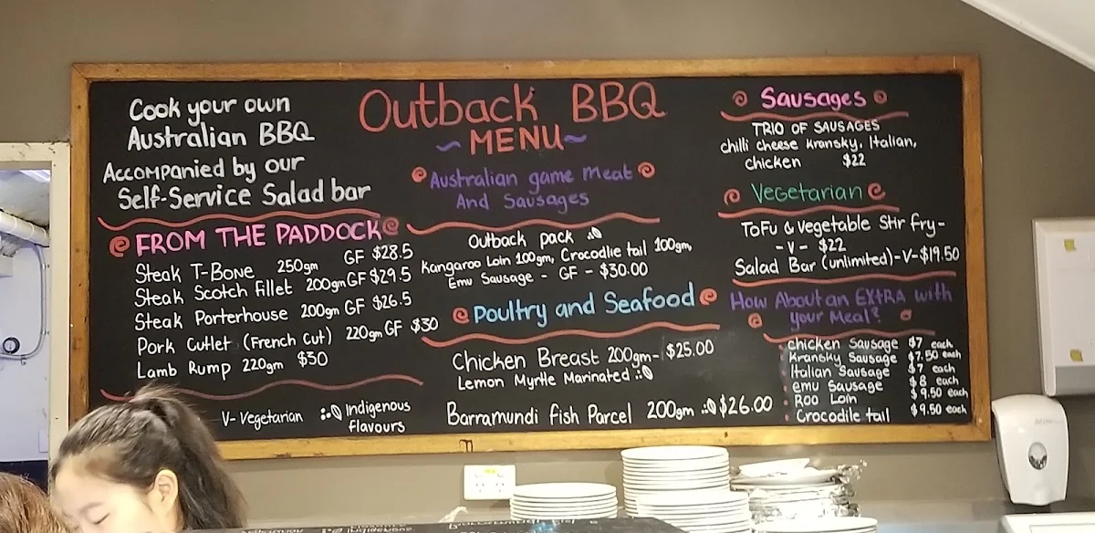 Menu, Outback Kiosk