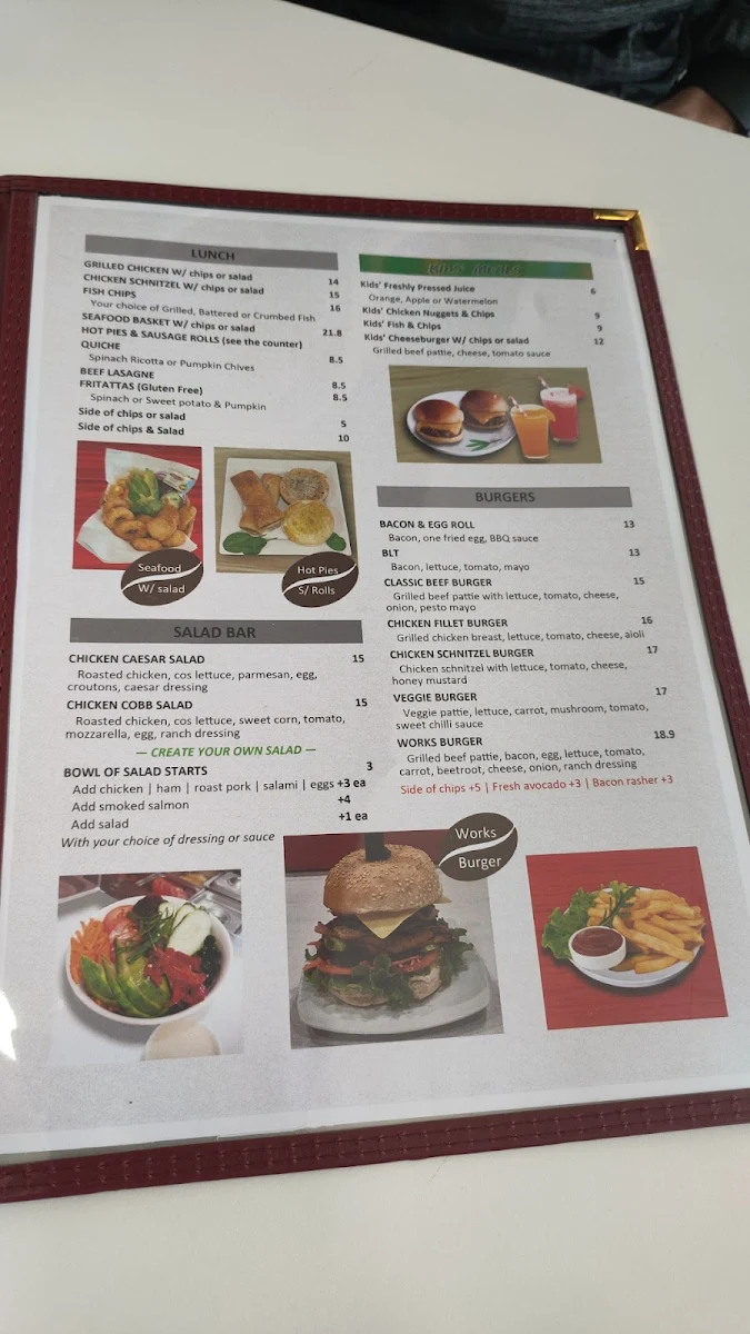 Menu, Coffee Time G Bah