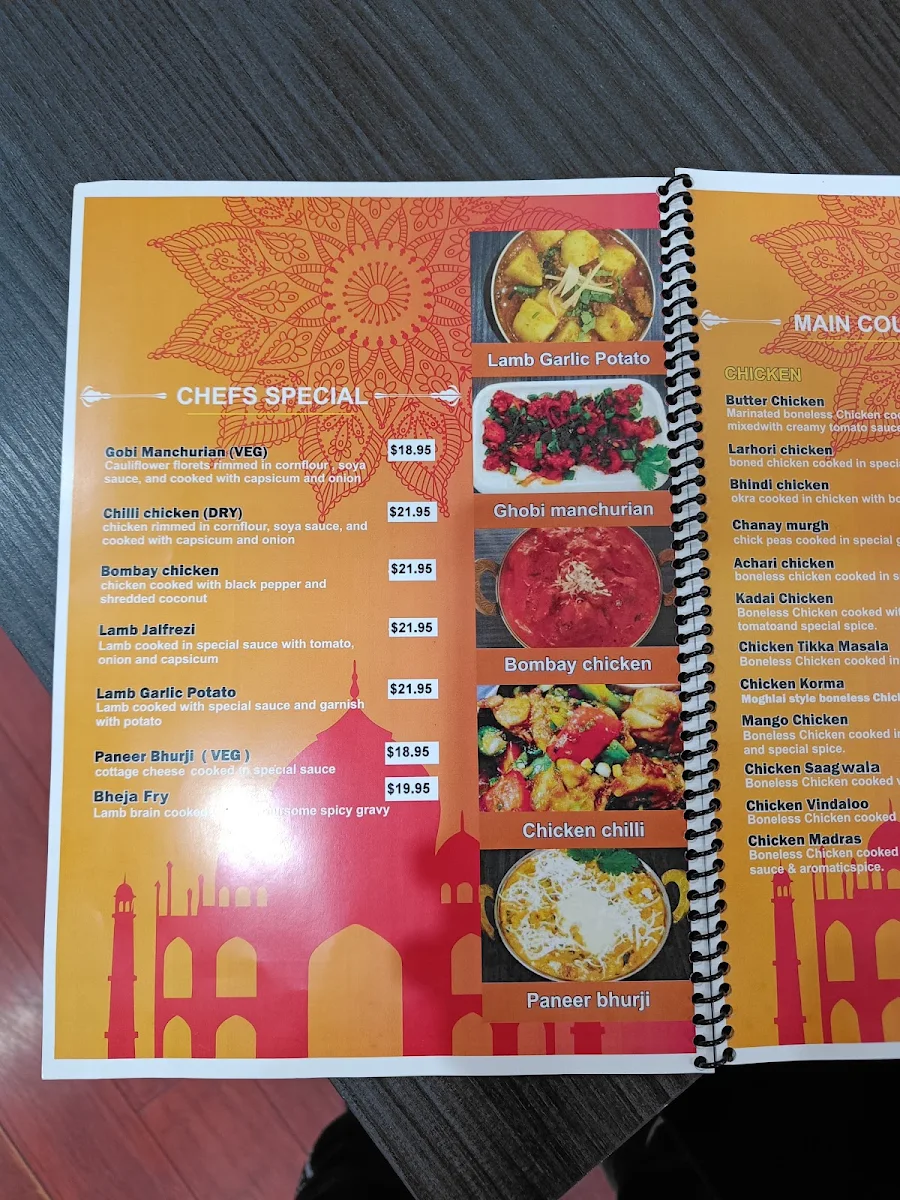 Menu, Al-Rayyan- Halal Indian Restaurant Surry Hills