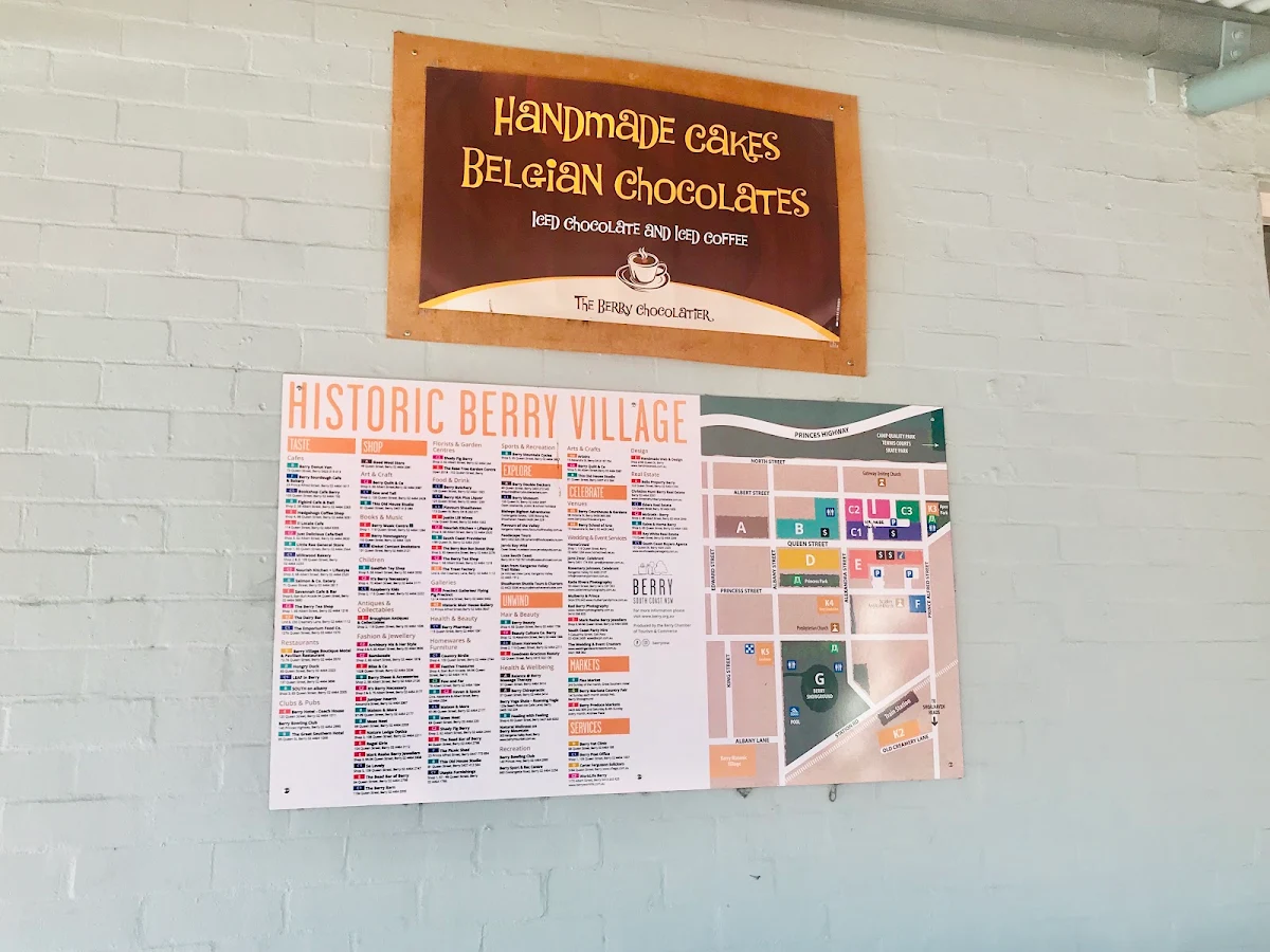 Menu, Berry Chocolatier