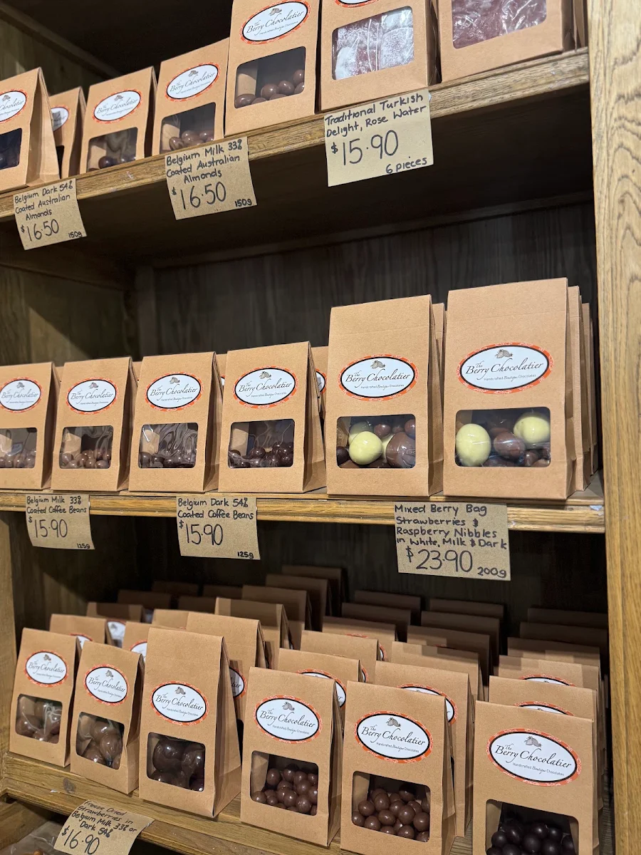 Menu, Berry Chocolatier