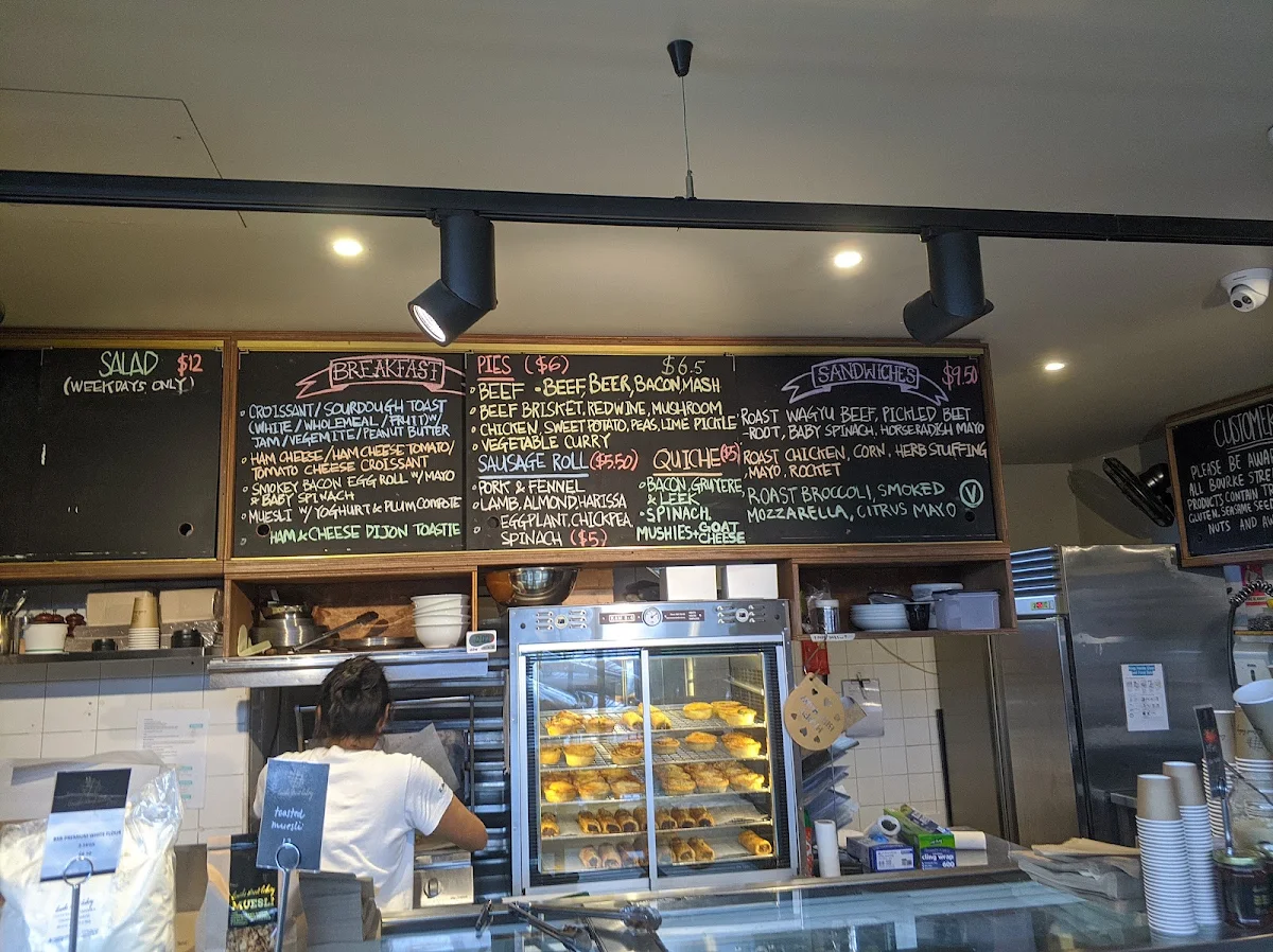 Menu, Bourke Street Bakery Kirrawee
